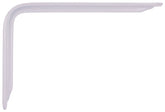 ProSource 25221PHL-PS Magnum Shelf Bracket, 90 lb/Pair, 12 in L, 8-1/4 in H, Steel, White